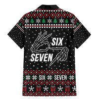 Six Seven Skeleton Hand Christmas Family Matching Mermaid Dress and Hawaiian Shirt Meme Gen Alpha Slang - Wonder Print Shop