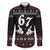 Six Seven Skeleton Hand Christmas Family Matching Off Shoulder Maxi Dress and Hawaiian Shirt Meme Gen Alpha Slang - Wonder Print Shop