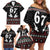 Six Seven Skeleton Hand Christmas Family Matching Off Shoulder Short Dress and Hawaiian Shirt Meme Gen Alpha Slang - Wonder Print Shop