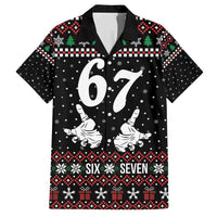 Six Seven Skeleton Hand Christmas Family Matching Puletasi and Hawaiian Shirt Meme Gen Alpha Slang - Wonder Print Shop