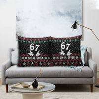 Six Seven Skeleton Hand Christmas Pillow Cover Meme Gen Alpha Slang - Wonder Print Shop