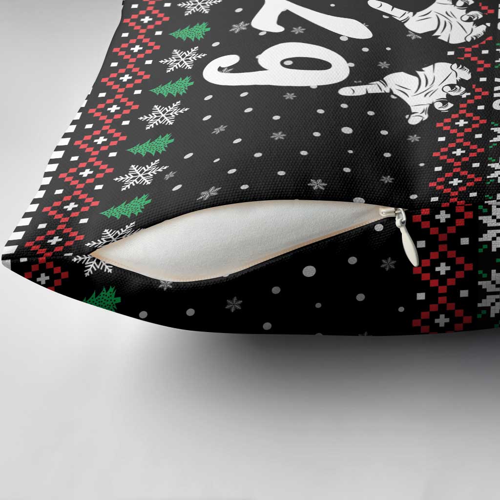 Six Seven Skeleton Hand Christmas Pillow Cover Meme Gen Alpha Slang - Wonder Print Shop