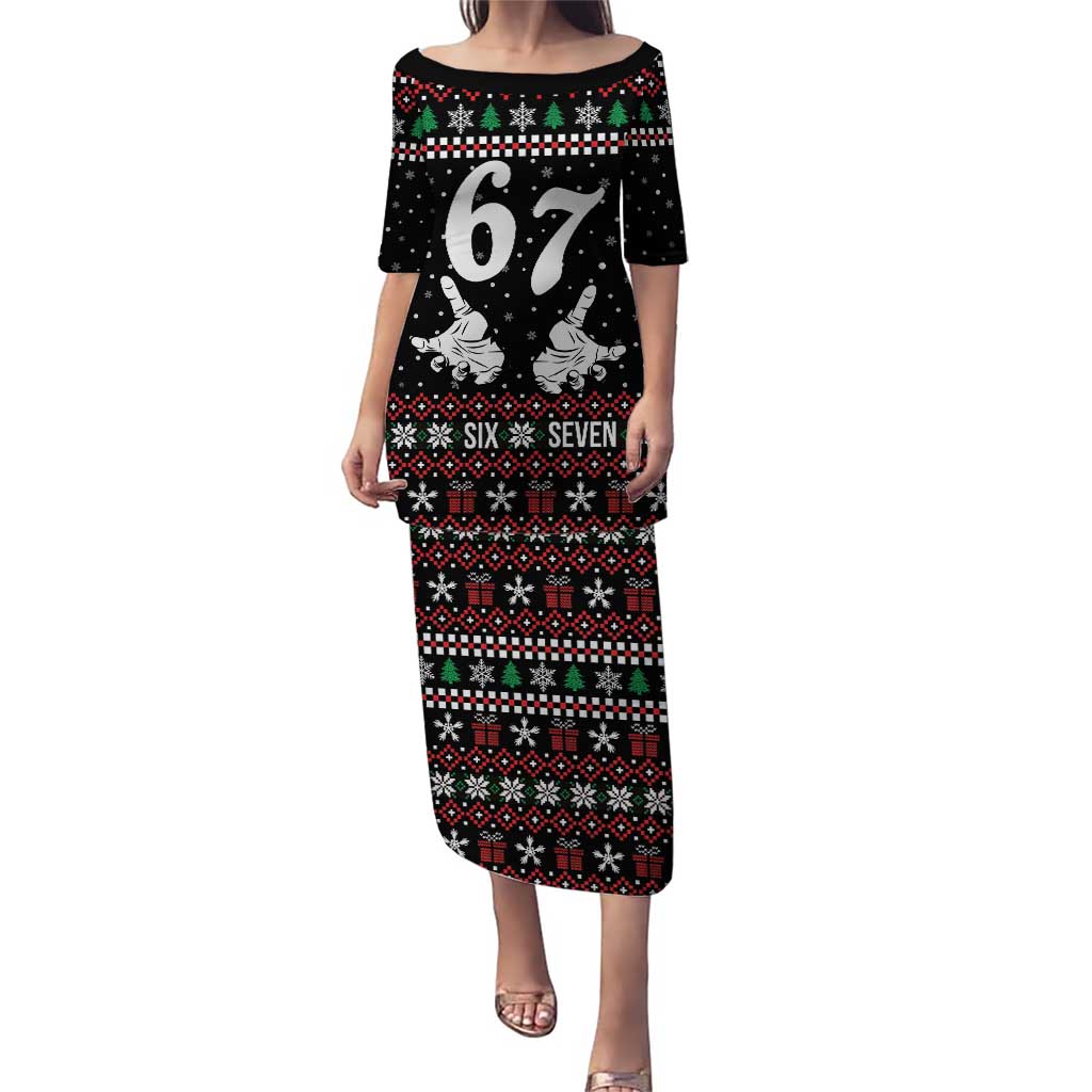 Six Seven Skeleton Hand Christmas Puletasi Meme Gen Alpha Slang - Wonder Print Shop