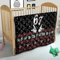 Six Seven Skeleton Hand Christmas Quilt Meme Gen Alpha Slang - Wonder Print Shop