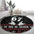 Six Seven Skeleton Hand Christmas Round Carpet Meme Gen Alpha Slang - Wonder Print Shop