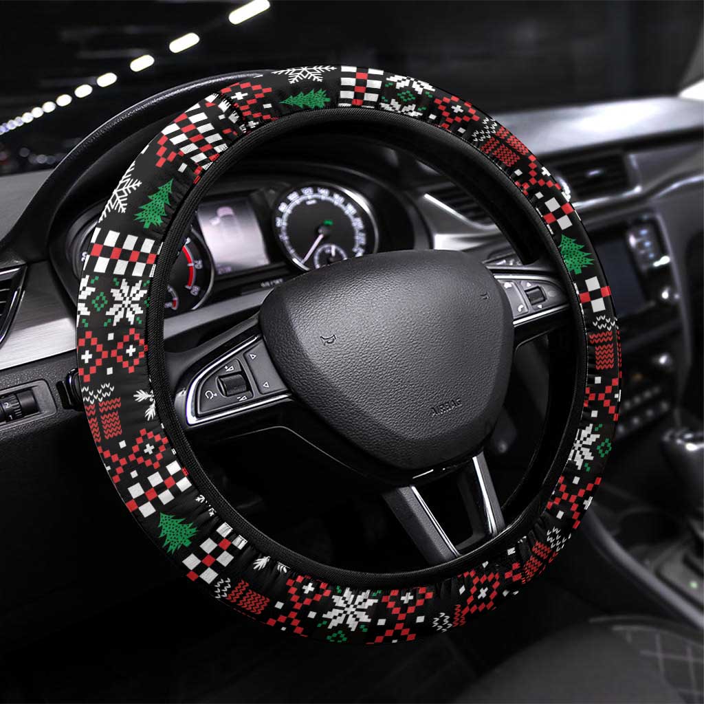 Six Seven Skeleton Hand Christmas Steering Wheel Cover Meme Gen Alpha Slang - Wonder Print Shop