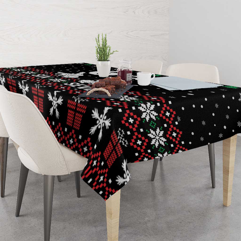 Six Seven Skeleton Hand Christmas Tablecloth Meme Gen Alpha Slang - Wonder Print Shop
