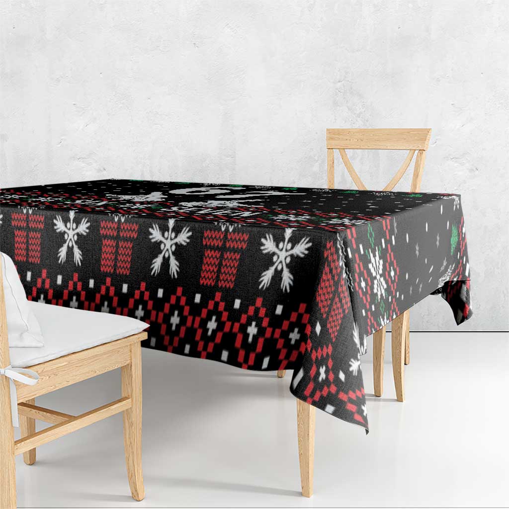 Six Seven Skeleton Hand Christmas Tablecloth Meme Gen Alpha Slang - Wonder Print Shop
