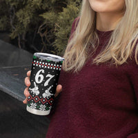 Six Seven Skeleton Hand Christmas Tumbler Cup Meme Gen Alpha Slang - Wonder Print Shop