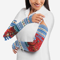 Greece Viking Santa Christmas Arm Sleeves Funny Reindeer Norse Xmas - Wonder Print Shop