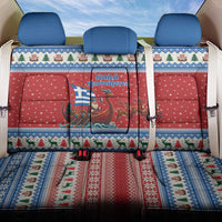 Greece Viking Santa Christmas Back Car Seat Cover Funny Reindeer Norse Xmas - Wonder Print Shop