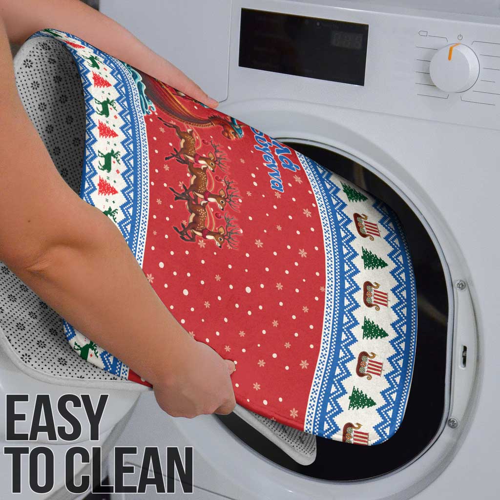 Greece Viking Santa Christmas Bathroom Set Funny Reindeer Norse Xmas - Wonder Print Shop