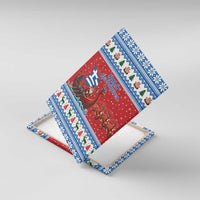 Greece Viking Santa Christmas Canvas Wall Art Funny Reindeer Norse Xmas - Wonder Print Shop