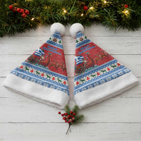Greece Viking Santa Christmas Santa Hat Funny Reindeer Norse Xmas - Wonder Print Shop