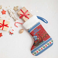 Greece Viking Santa Christmas Stocking Funny Reindeer Norse Xmas - Wonder Print Shop