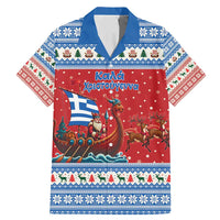 Greece Viking Santa Christmas Family Matching Mermaid Dress and Hawaiian Shirt Funny Reindeer Norse Xmas - Wonder Print Shop