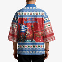 Greece Viking Santa Christmas Kimono Funny Reindeer Norse Xmas - Wonder Print Shop