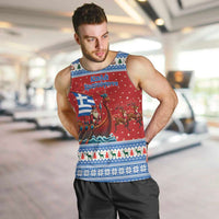 Greece Viking Santa Christmas Men Tank Top Funny Reindeer Norse Xmas - Wonder Print Shop