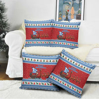 Greece Viking Santa Christmas Pillow Cover Funny Reindeer Norse Xmas - Wonder Print Shop