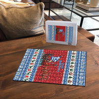 Greece Viking Santa Christmas Puzzle Funny Reindeer Norse Xmas - Wonder Print Shop