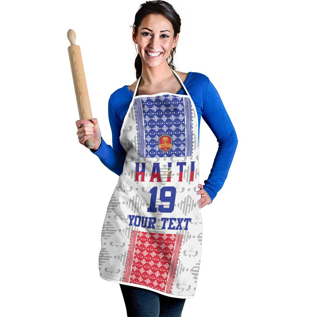 Custom Haiti Football Apron National Flag Design - Wonder Print Shop
