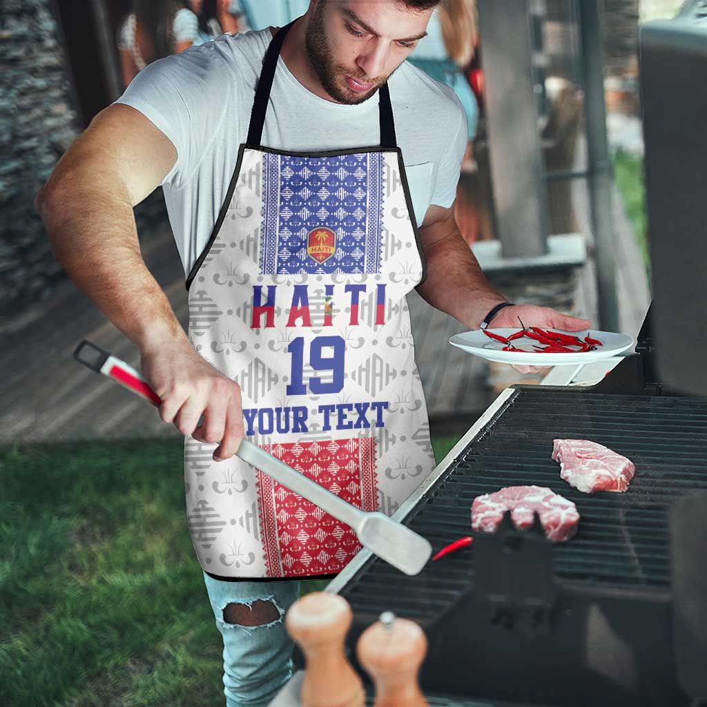 Custom Haiti Football Apron National Flag Design - Wonder Print Shop
