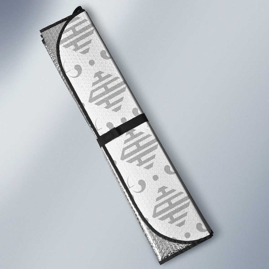 Custom Haiti Football Auto Sun Shade National Flag Design - Wonder Print Shop