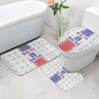 Custom Haiti Football Bathroom Set National Flag Design - Wonder Print Shop