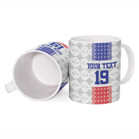 Custom Haiti Football Ceramic Mug National Flag Design - Wonder Print Shop