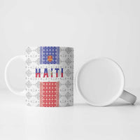 Custom Haiti Football Ceramic Mug National Flag Design - Wonder Print Shop
