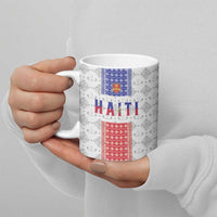 Custom Haiti Football Ceramic Mug National Flag Design - Wonder Print Shop