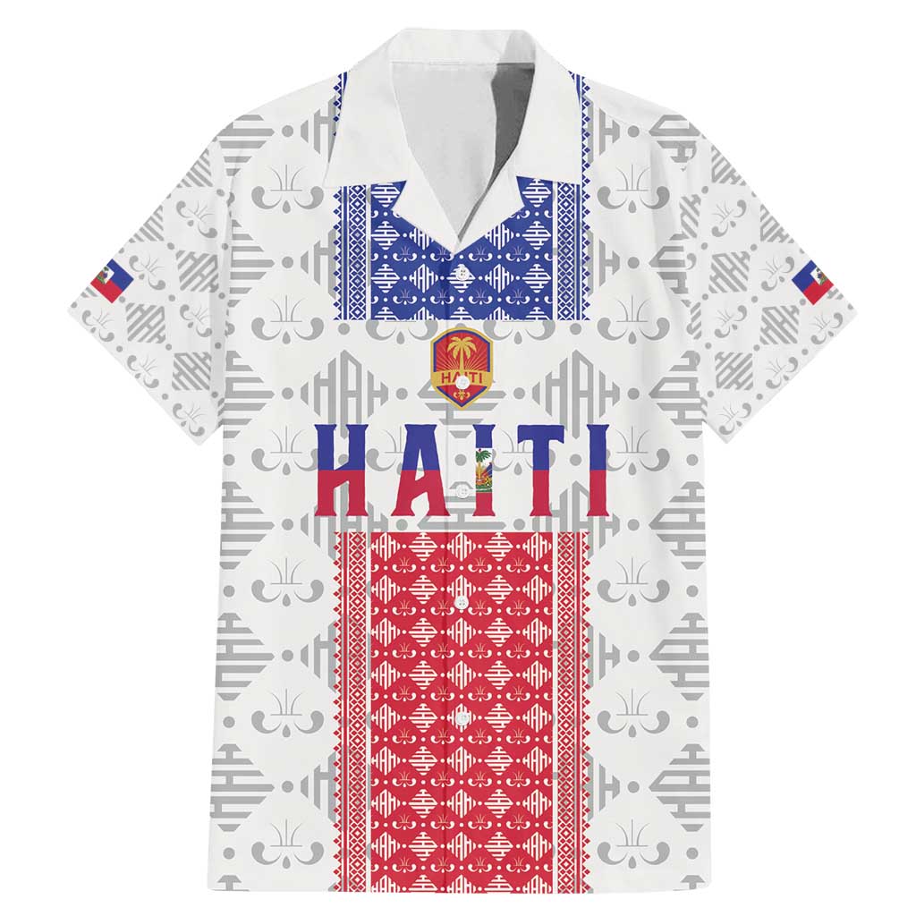 Custom Haiti Football Family Matching Mermaid Dress and Hawaiian Shirt National Flag Design - Wonder Print Shop