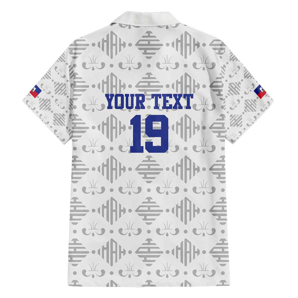 Custom Haiti Football Family Matching Tank Maxi Dress and Hawaiian Shirt National Flag Design - Wonder Print Shop