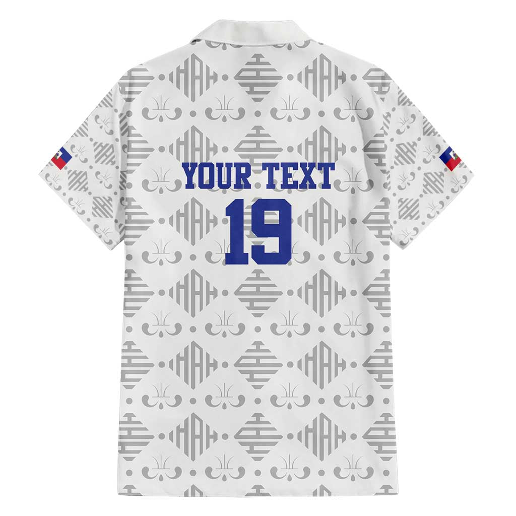 Custom Haiti Football Hawaiian Shirt National Flag Design - Wonder Print Shop