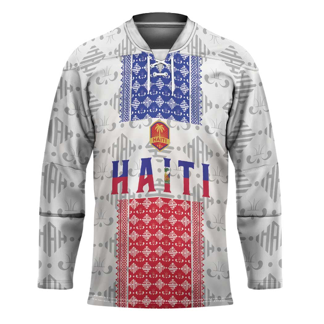 Custom Haiti Football Hockey Jersey National Flag Design - Wonder Print Shop