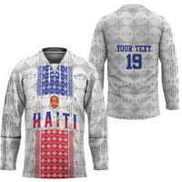 Custom Haiti Football Hockey Jersey National Flag Design - Wonder Print Shop