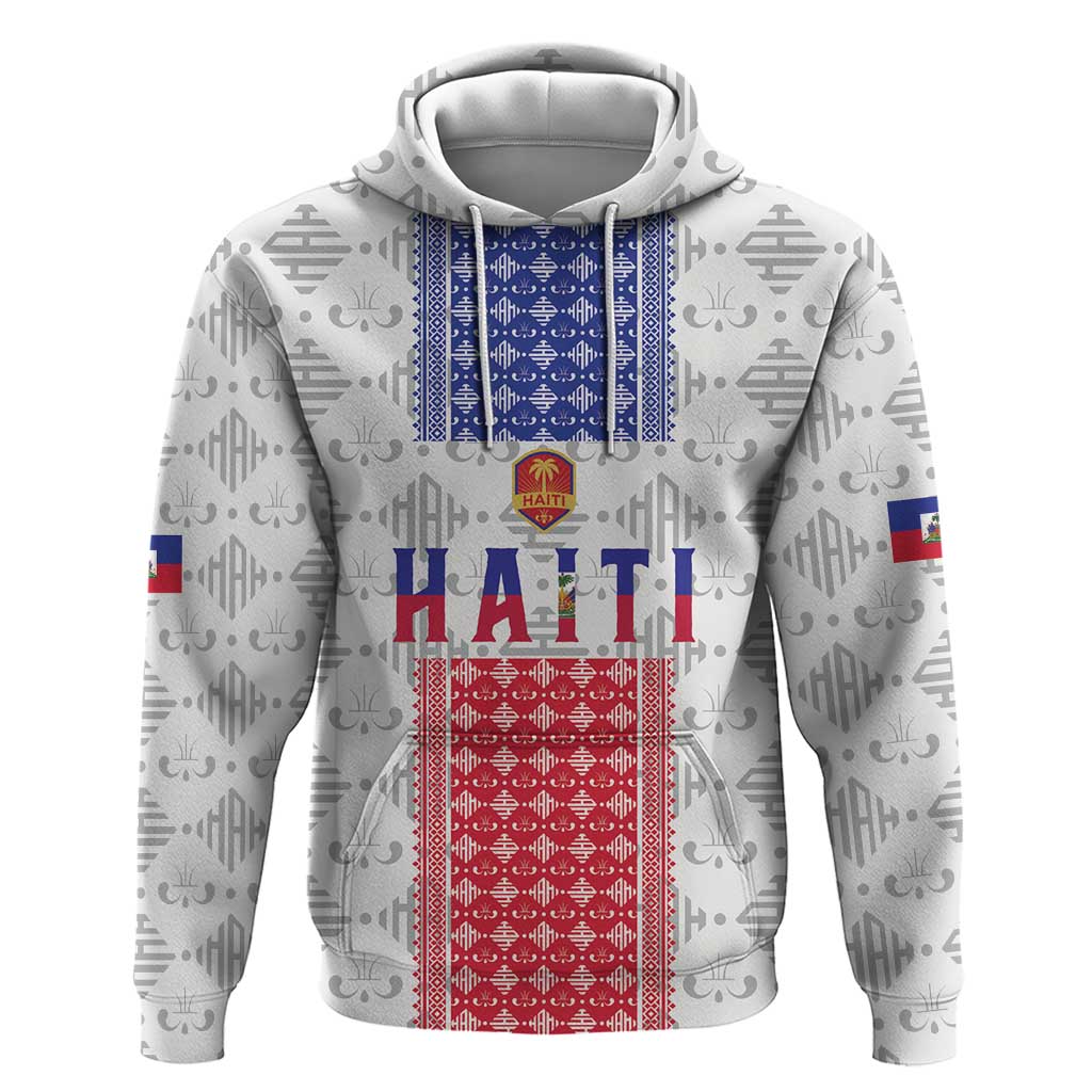 Custom Haiti Football Hoodie National Flag Design - Wonder Print Shop