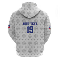 Custom Haiti Football Hoodie National Flag Design - Wonder Print Shop