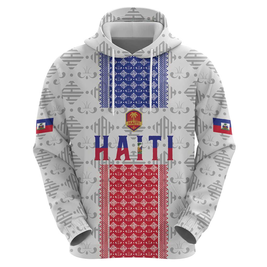 Custom Haiti Football Hoodie National Flag Design - Wonder Print Shop