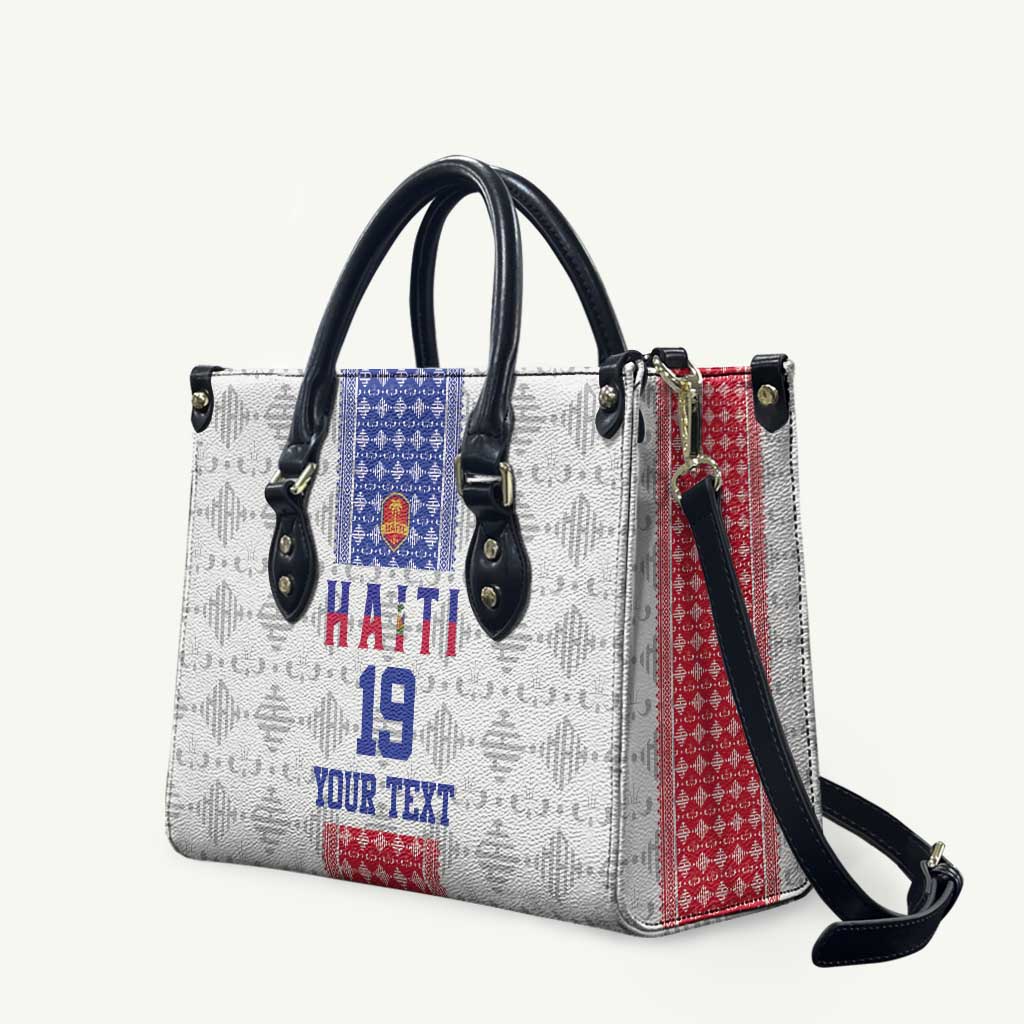 Custom Haiti Football Leather Bag National Flag Design - Wonder Print Shop