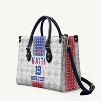 Custom Haiti Football Leather Bag National Flag Design - Wonder Print Shop