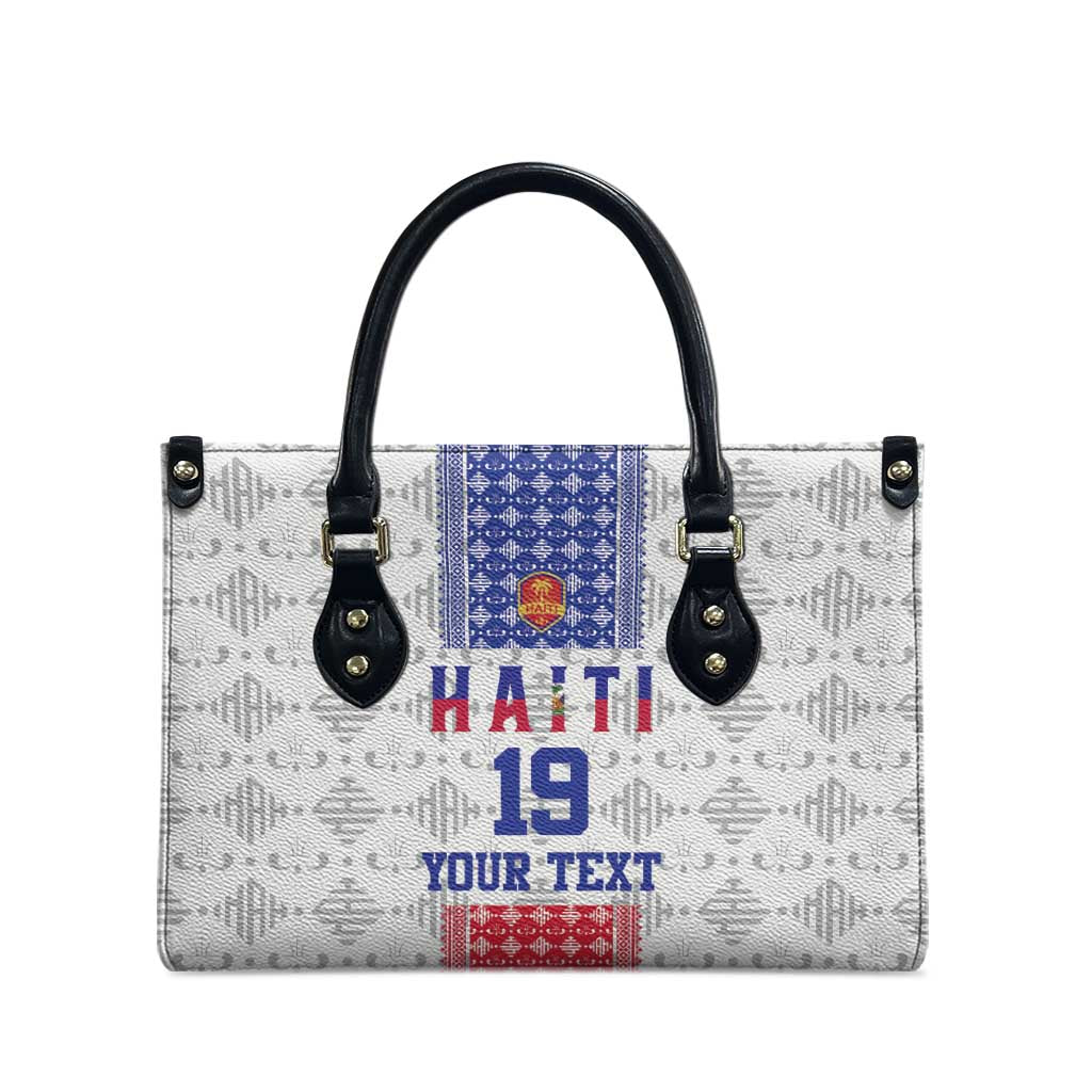 Custom Haiti Football Leather Bag National Flag Design - Wonder Print Shop
