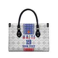 Custom Haiti Football Leather Bag National Flag Design - Wonder Print Shop
