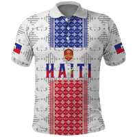 Custom Haiti Football Polo Shirt National Flag Design - Wonder Print Shop