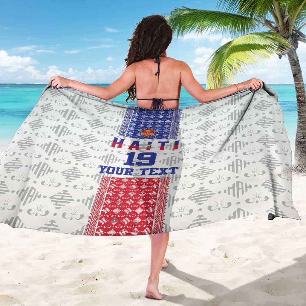 Custom Haiti Football Sarong National Flag Design - Wonder Print Shop