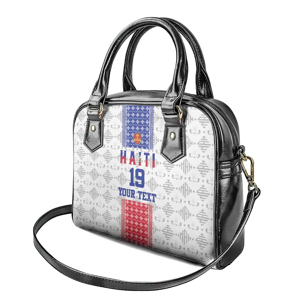 Custom Haiti Football Shoulder Handbag National Flag Design - Wonder Print Shop