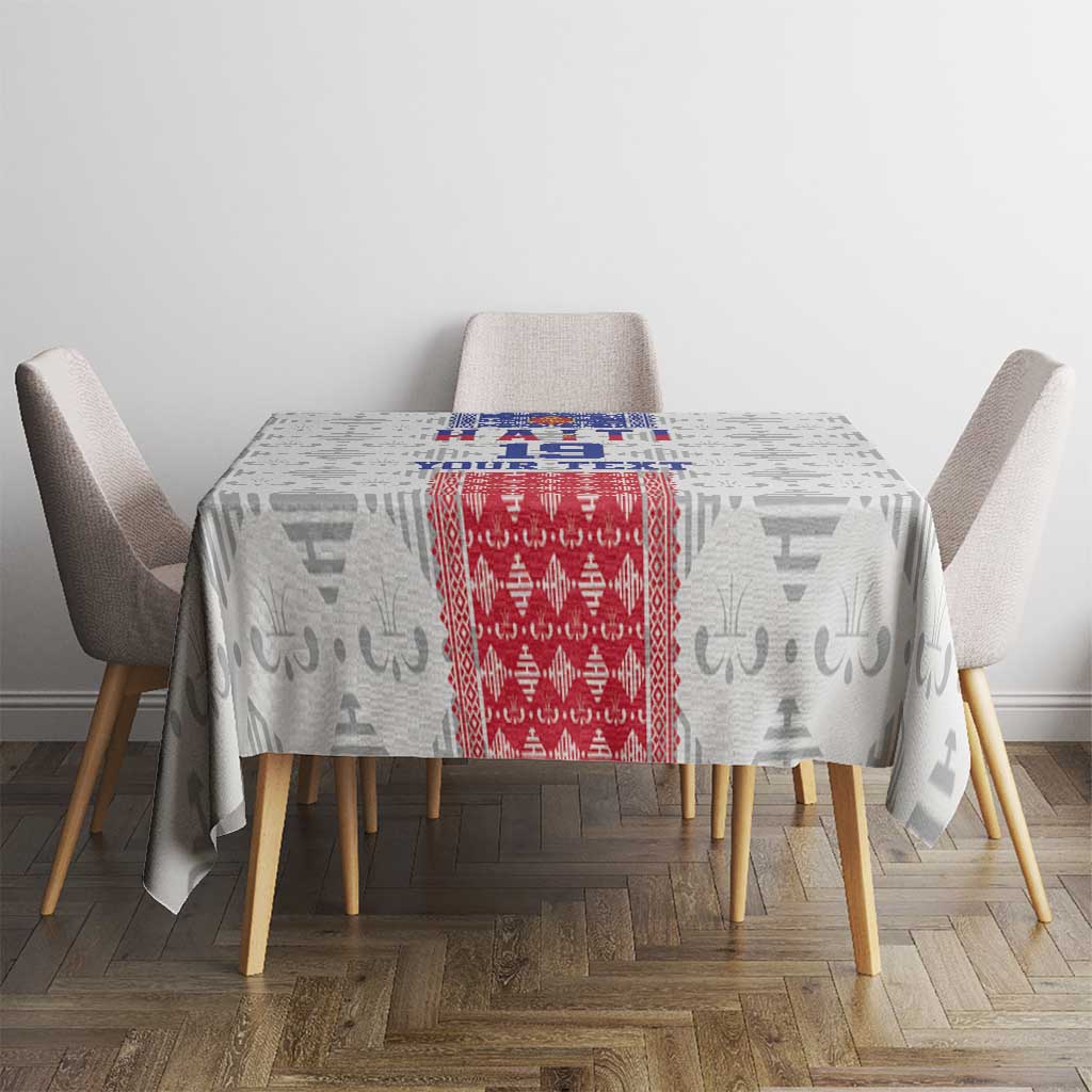Custom Haiti Football Tablecloth National Flag Design - Wonder Print Shop