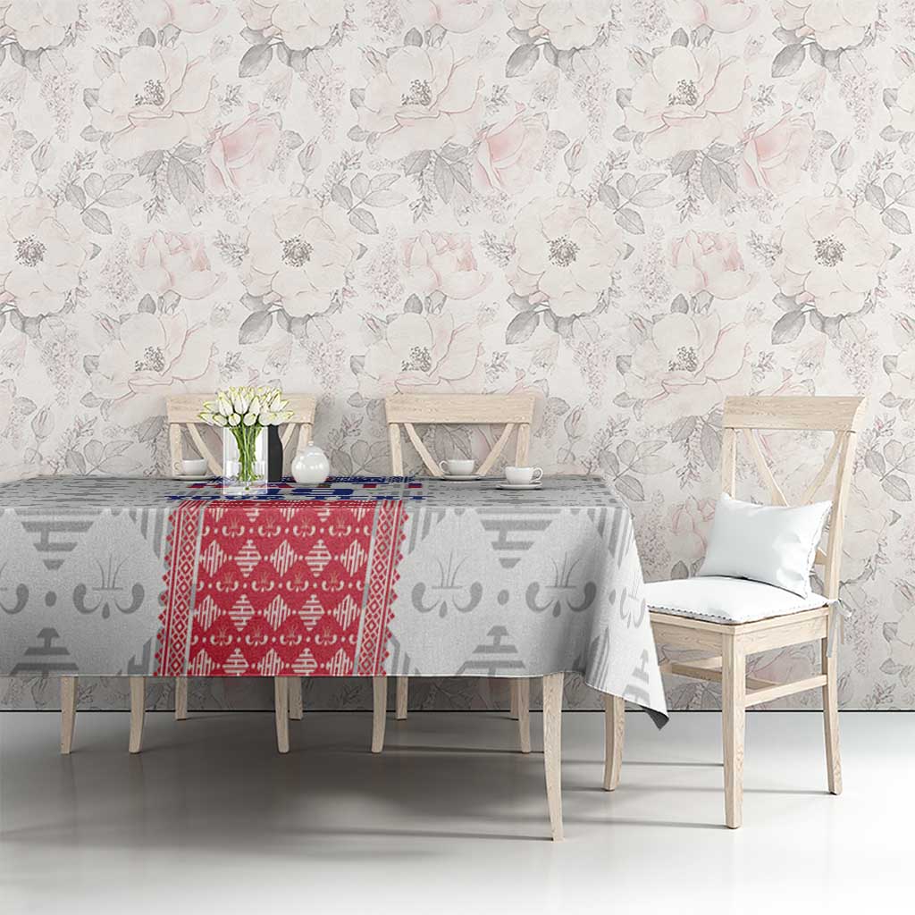 Custom Haiti Football Tablecloth National Flag Design - Wonder Print Shop