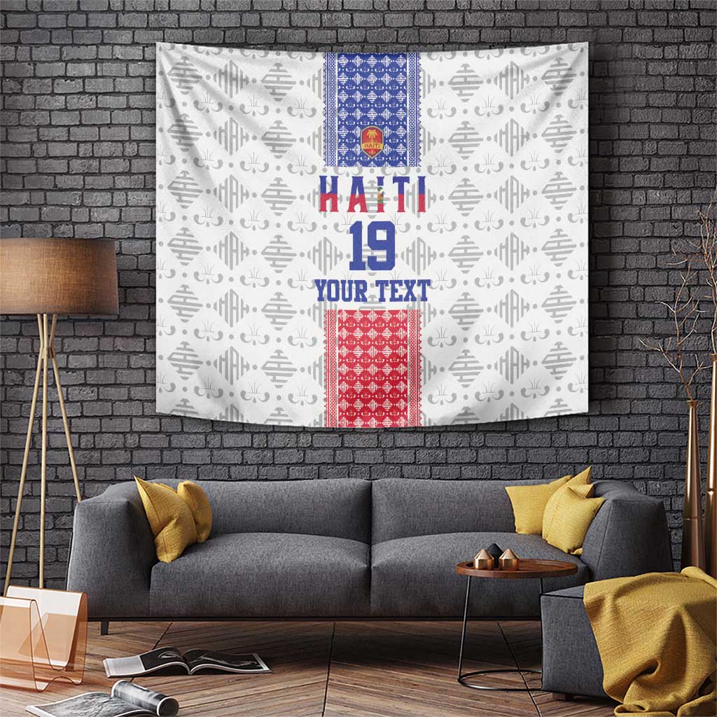Custom Haiti Football Tapestry National Flag Design - Wonder Print Shop