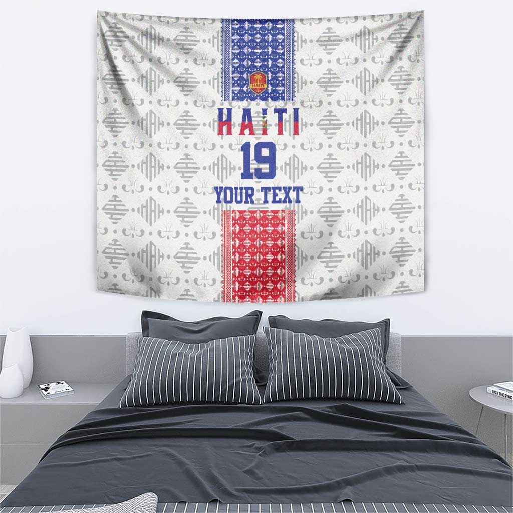 Custom Haiti Football Tapestry National Flag Design - Wonder Print Shop